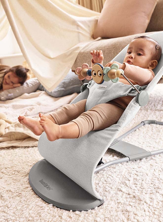 BABYBJORN باونسير بليس، منسوج، رمادي فاتح مائل - Image 5